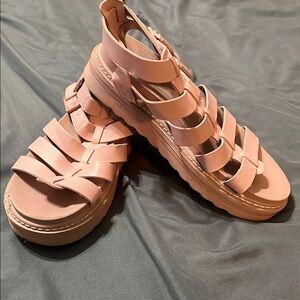 Madden Girl Pink Gladiator Sandals